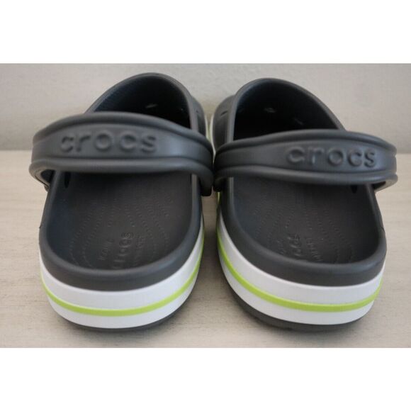 Crocs 205089-0GX Unisex Men's 9 Women's 11 Slate Gray/Lime Punch Bayaband Clogs - Picture 6 of 15